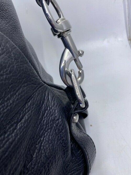Rebecca Minkoff Large Studded Feat Black Leather Shoulder Bag