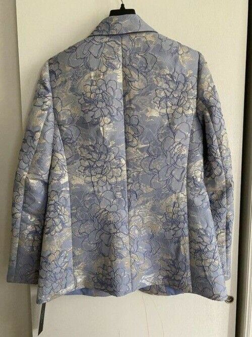 elie tahari floral blue jacket msrp blazer