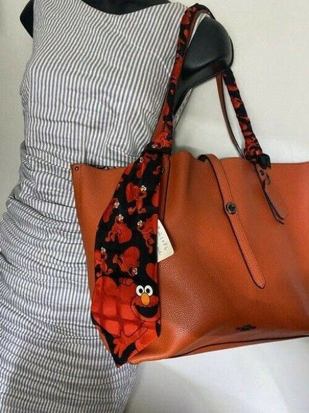 coach tote w bag tote w detachable specialty orange leather shoulder bag
