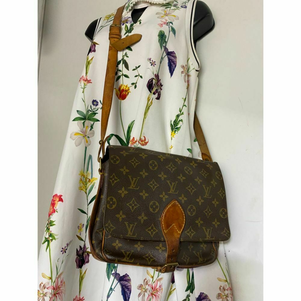 LOUIS VUITTON Brown Vintage Monogram Crossbody Bag