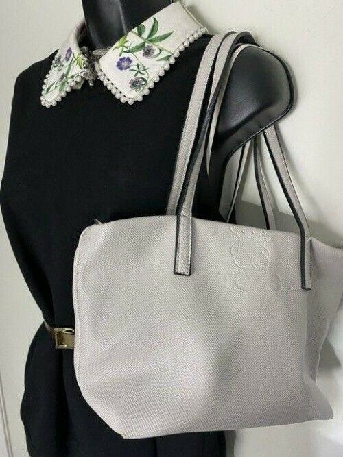 tous bag off white leather tote