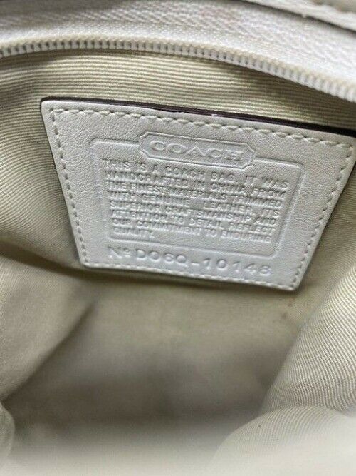Coach Simple Beige Fabric Cross Body Bag
