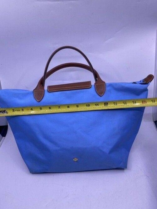 Longchamp Shopping Large Sky Blue Brown Tote