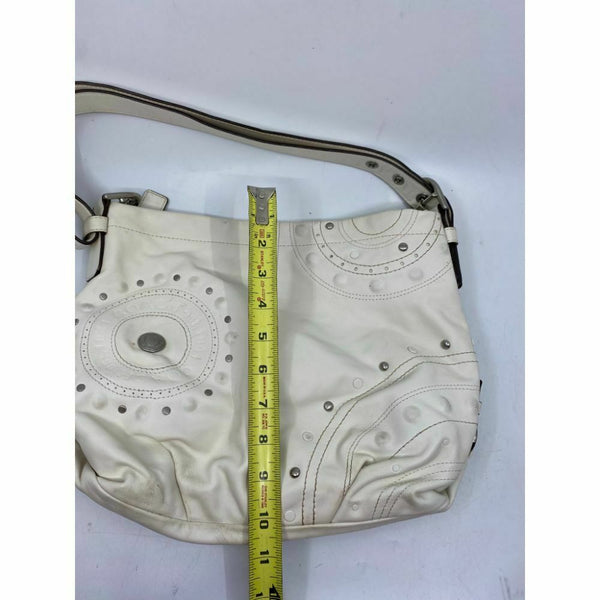 Coach White Medium Leather Shoulder/Handbag