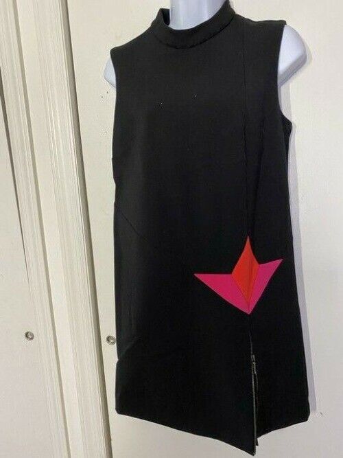 nicole miller black w new w slit msrp short casual dress