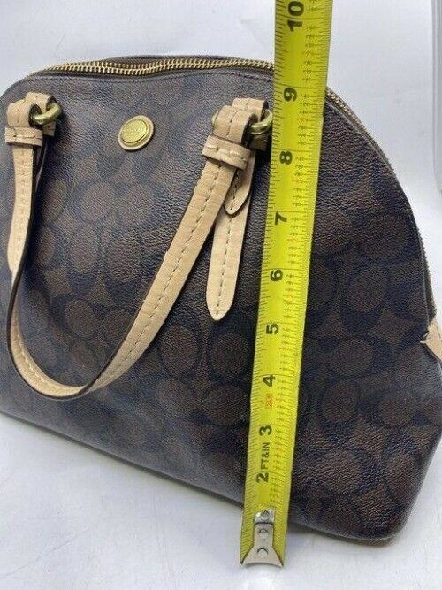 coach handbag msrp brown coated canvas tote