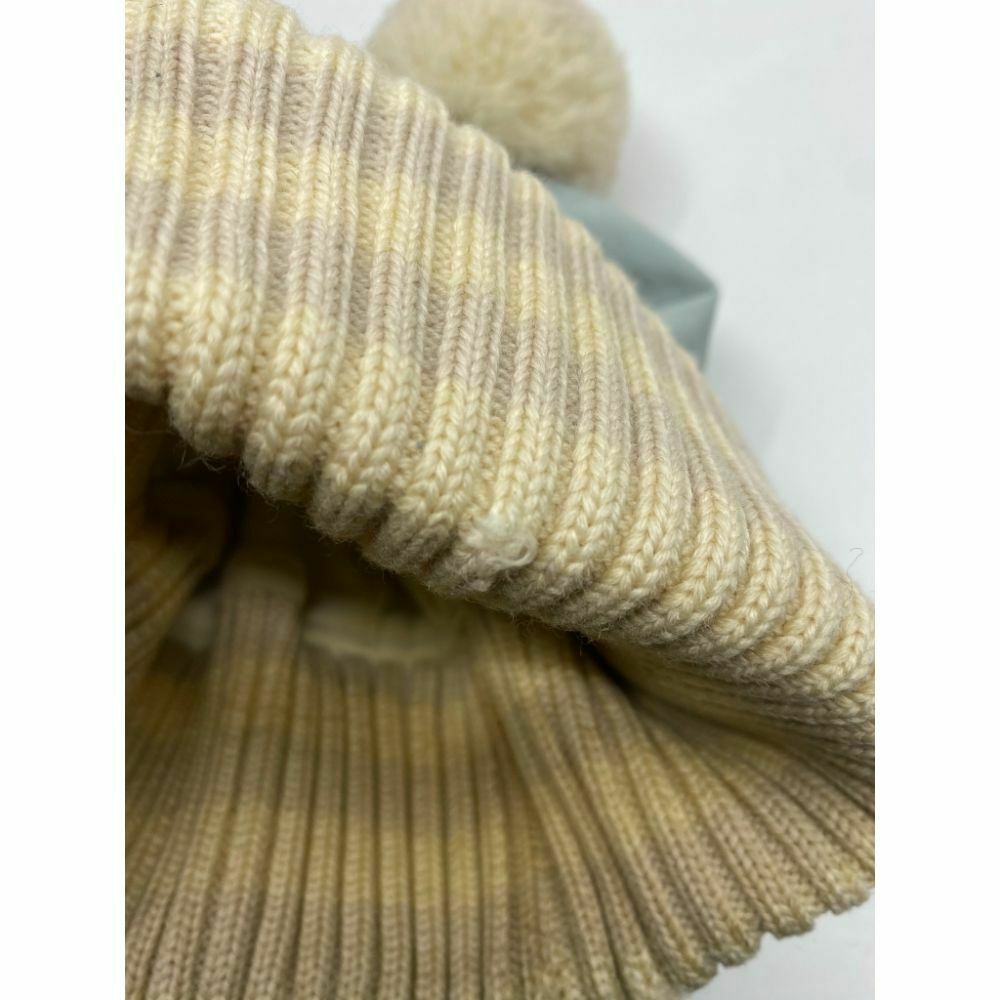 CHANEL Beanie Tan Blue Made in Italy