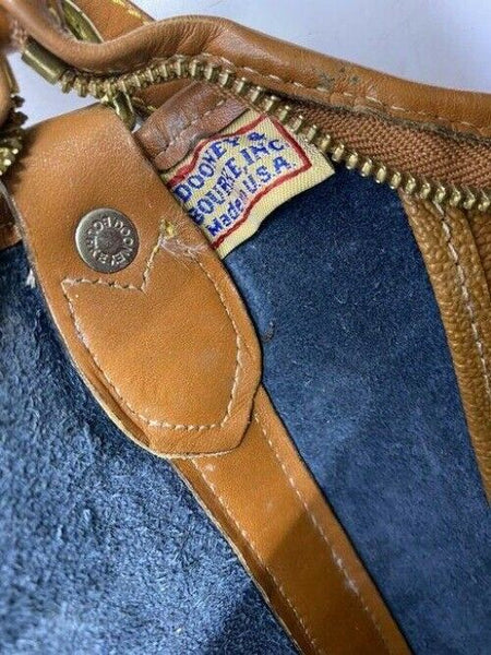 Dooney and Bourke black brown leather shoulder bag