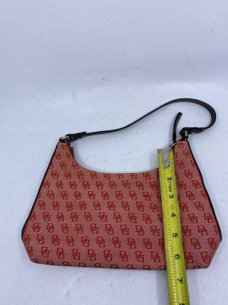 Dooney and Bourke mini purse red fabric hobo bag