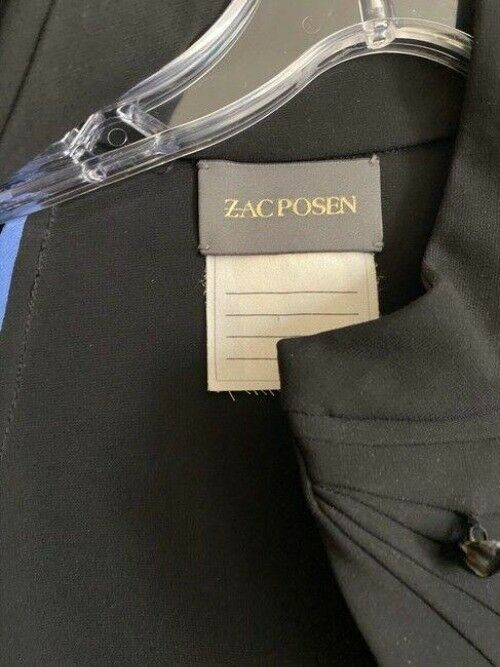 Zac Posen black new msrp 800 small activewear outerwear