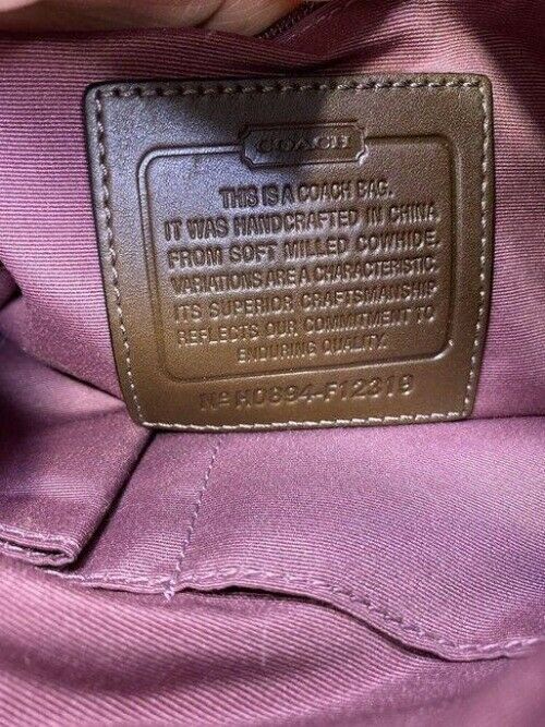 coach shoulder brown leather cross body bag