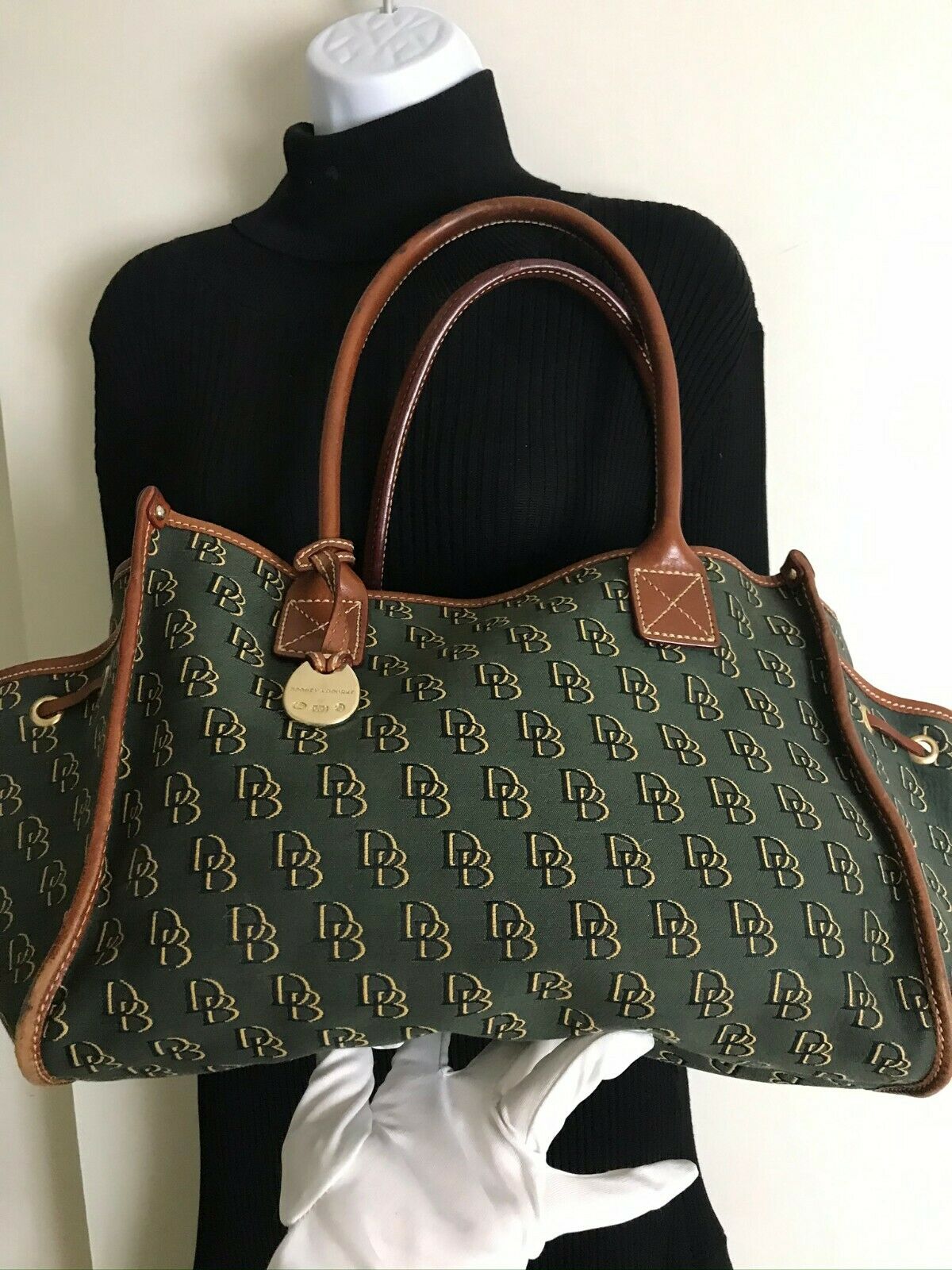 Dooney & Bourke Green Large Tote Bag