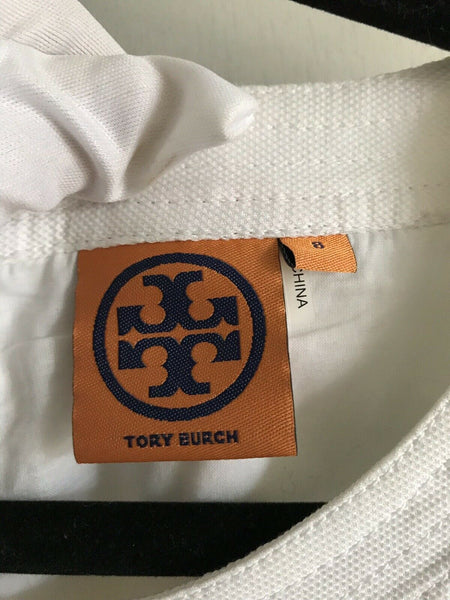 TORY BURCH White Dress Sz 8