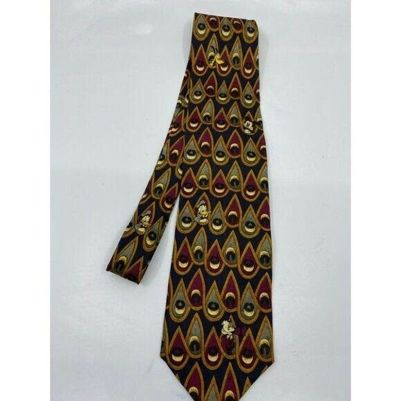 NWOT Disney Novelty MM Loops Neck Tie 100% Silk