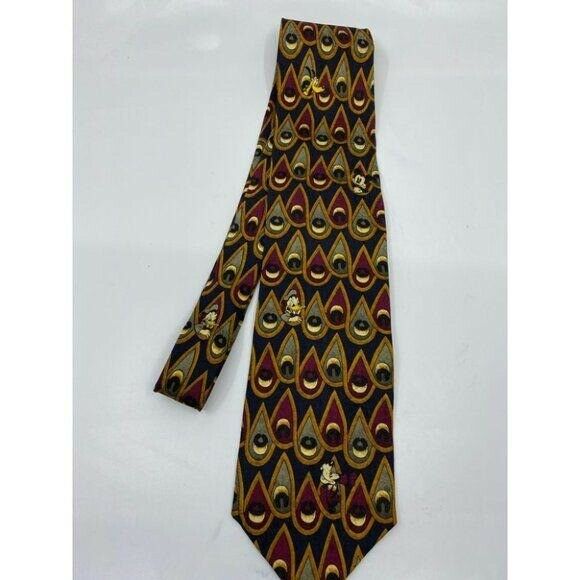 NWOT Disney Novelty MM Loops Neck Tie 100% Silk