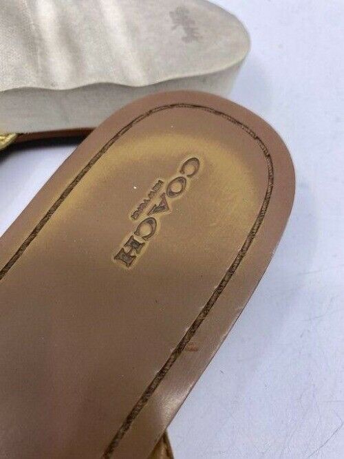 Coach Gold Sandals Size Us