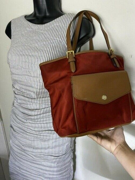 Michael Kors Bag Medium Coral Tan Nylon Tote