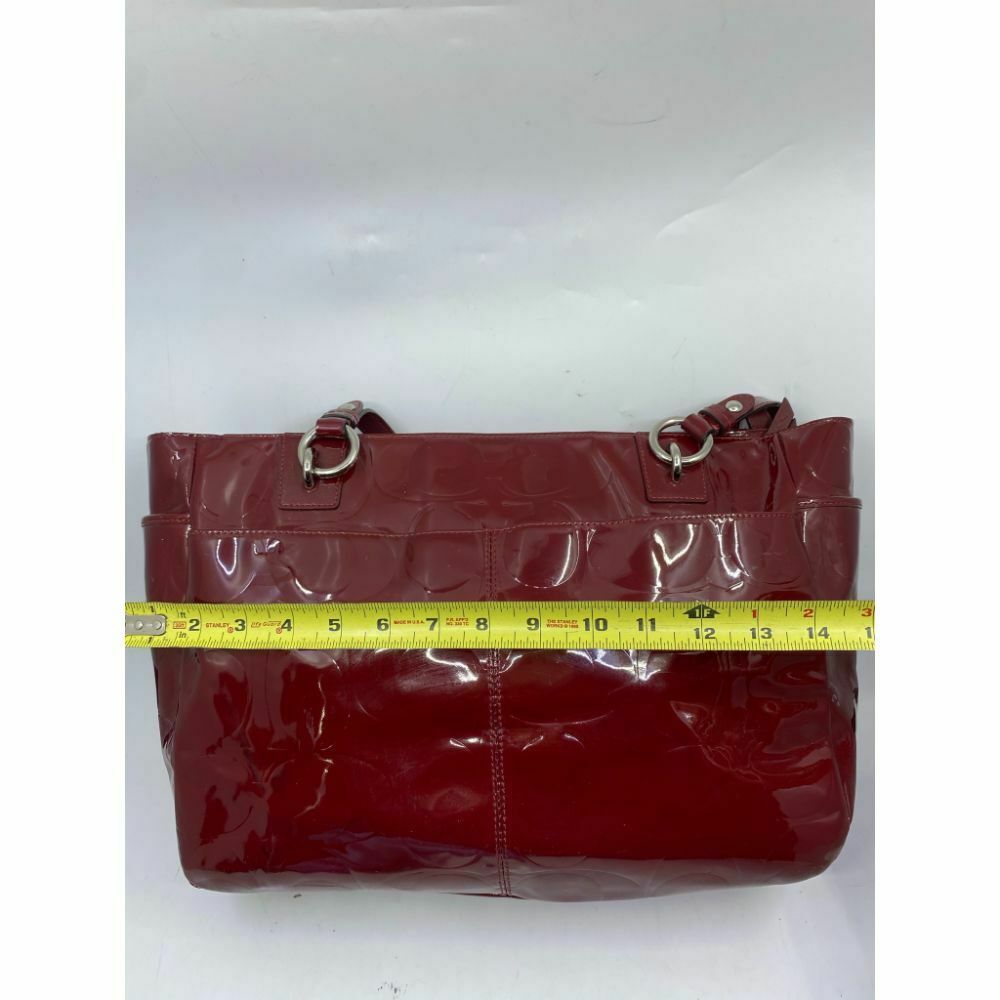 COACH Large Patent Red Shoulder Bag