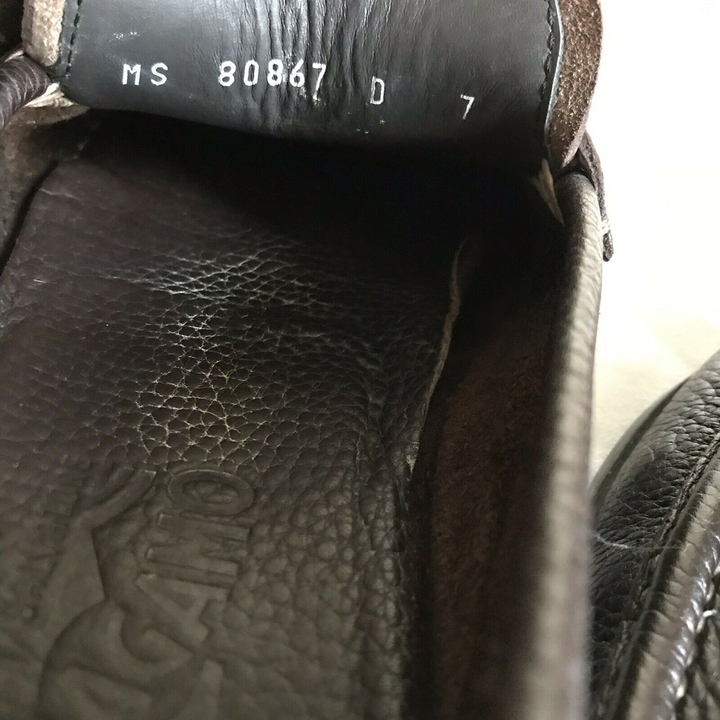 Salvatore Ferragamo Brown Pebbled Leather Size 7