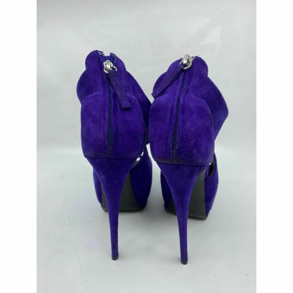 GIUSSEPE ZANOTTI Women's High Heels in Purple Suede Size 37.5