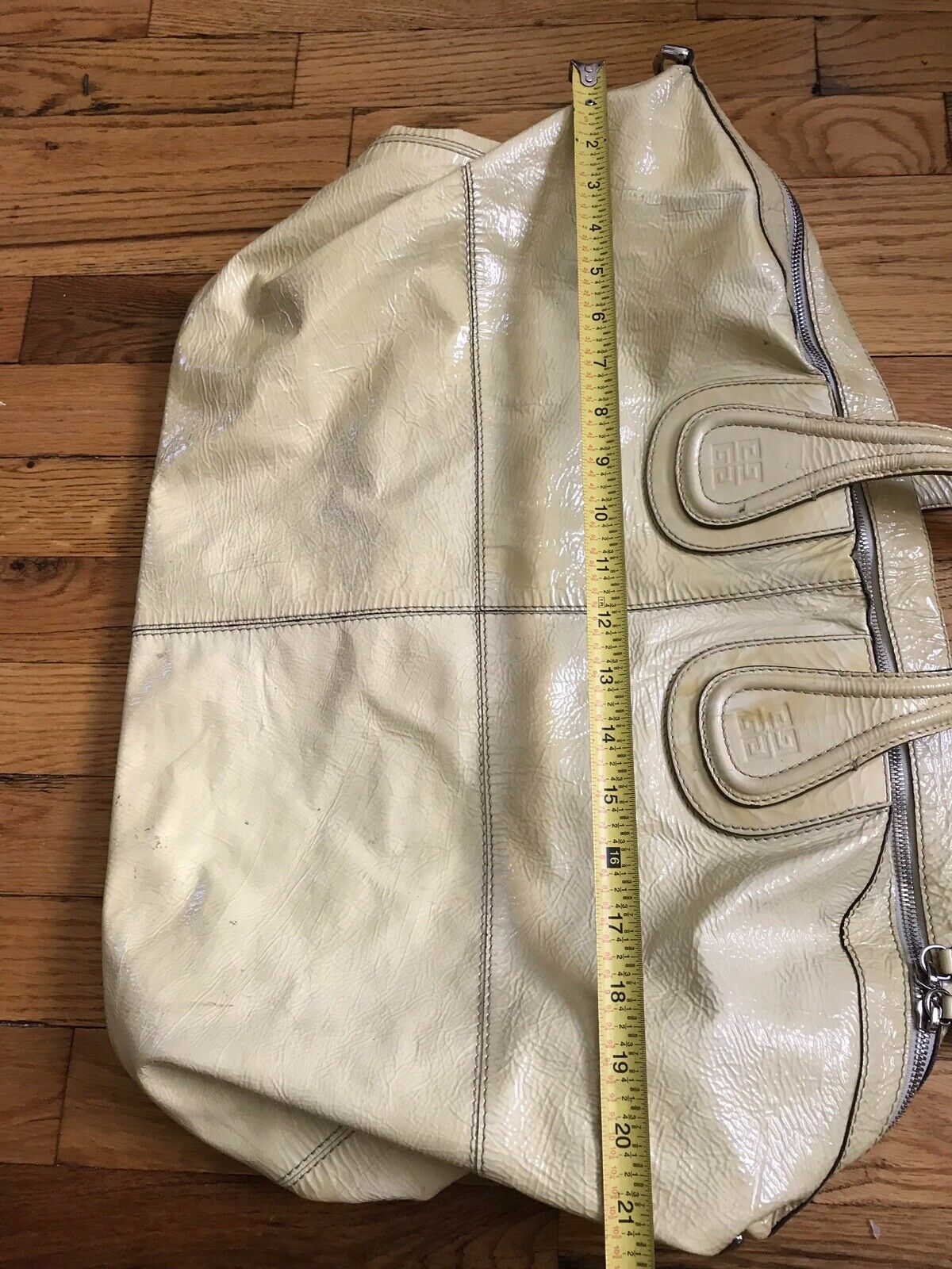 GIVENCHY Nightingale Large Yellow Patent Leather Msrp $2,200