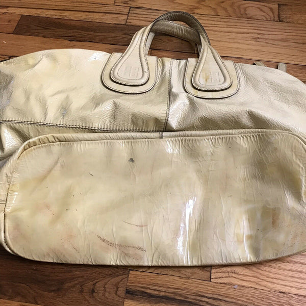 GIVENCHY Nightingale Large Yellow Patent Leather Msrp $2,200