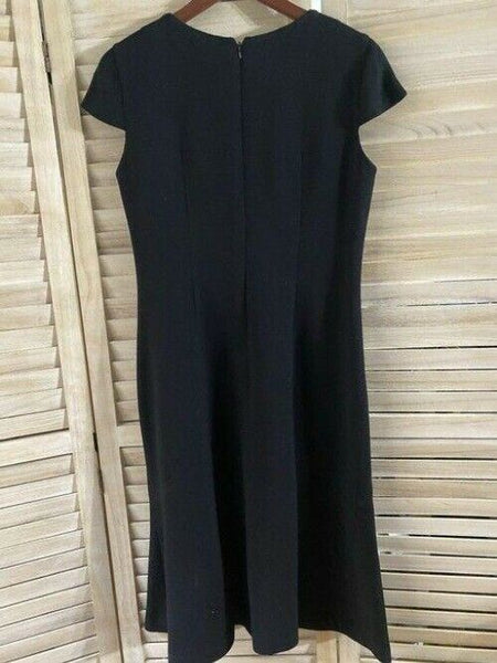 Carolina Herrera Black Nwot Cap Sleeves Short Casual Dress