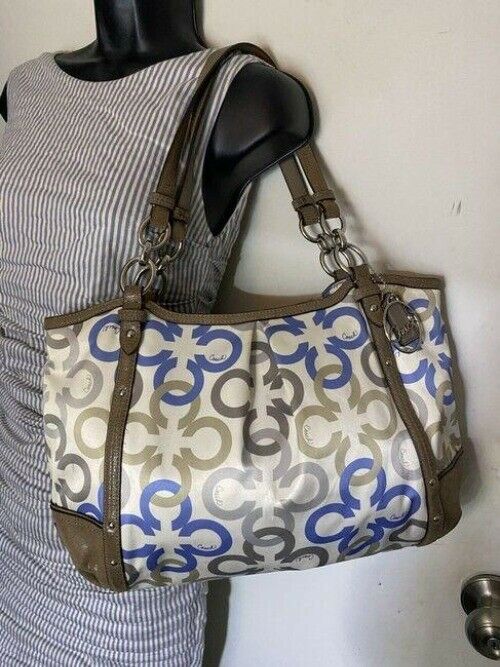 coach bag msrp multicolor fabric tote