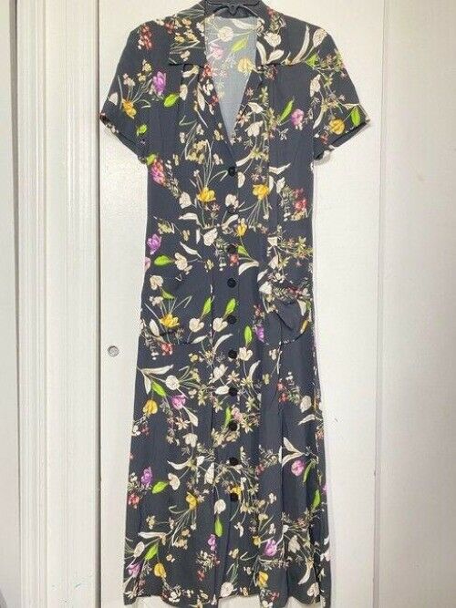 nicole miller black and multicolor new msrp long formal dress
