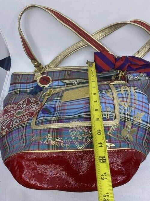 Coach w hand shoulder customized by me wapplique street multicolor shoulder bag