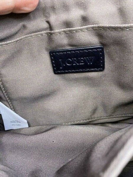 jcrew gray leather cross body bag