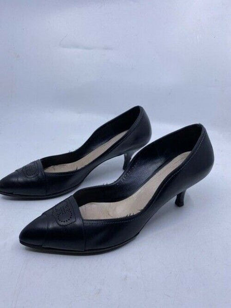Salvatore Ferragamo Black Light Insignia Pumps Size Us