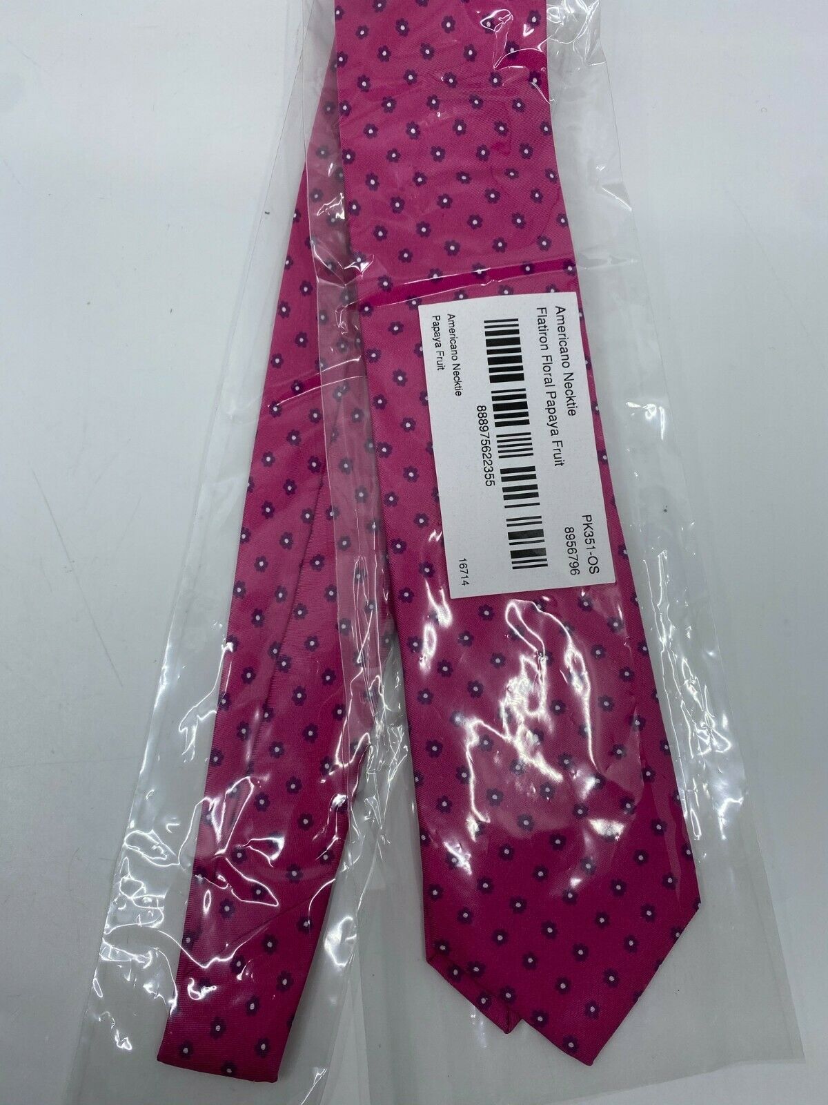 NWT BONOBOS Neck Tie Pink Diamond Great for Spring MSRP 98