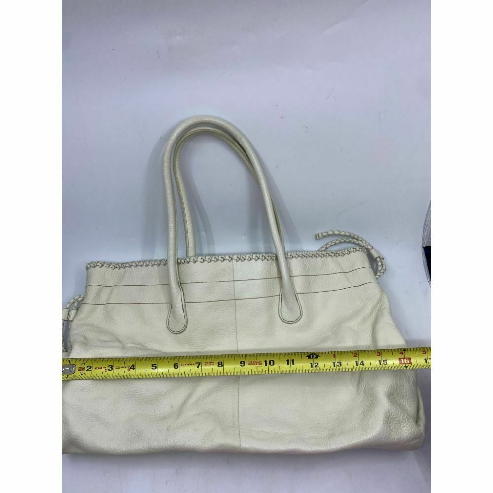 Banana Republic Cream Leather Shoulder Bag