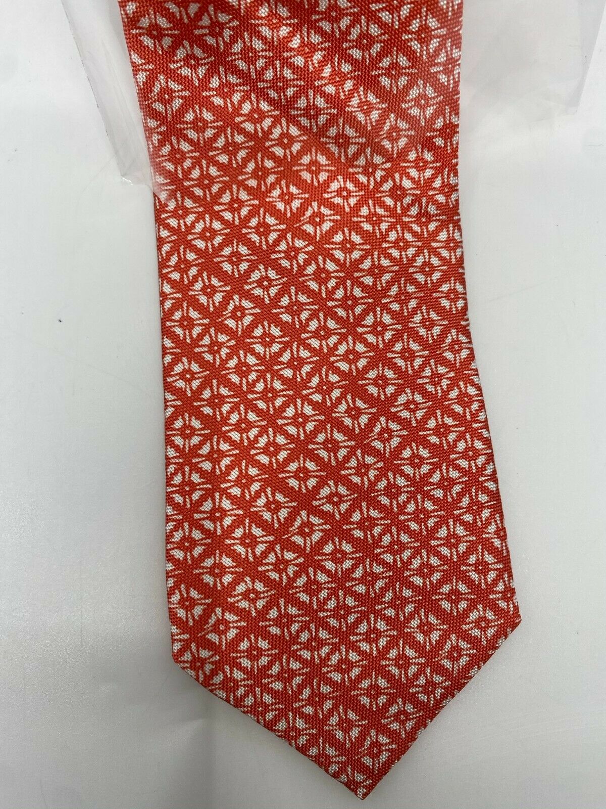 NWT BONOBOS Neck Tie Orange Red Diamond Great for Spring MSRP 98