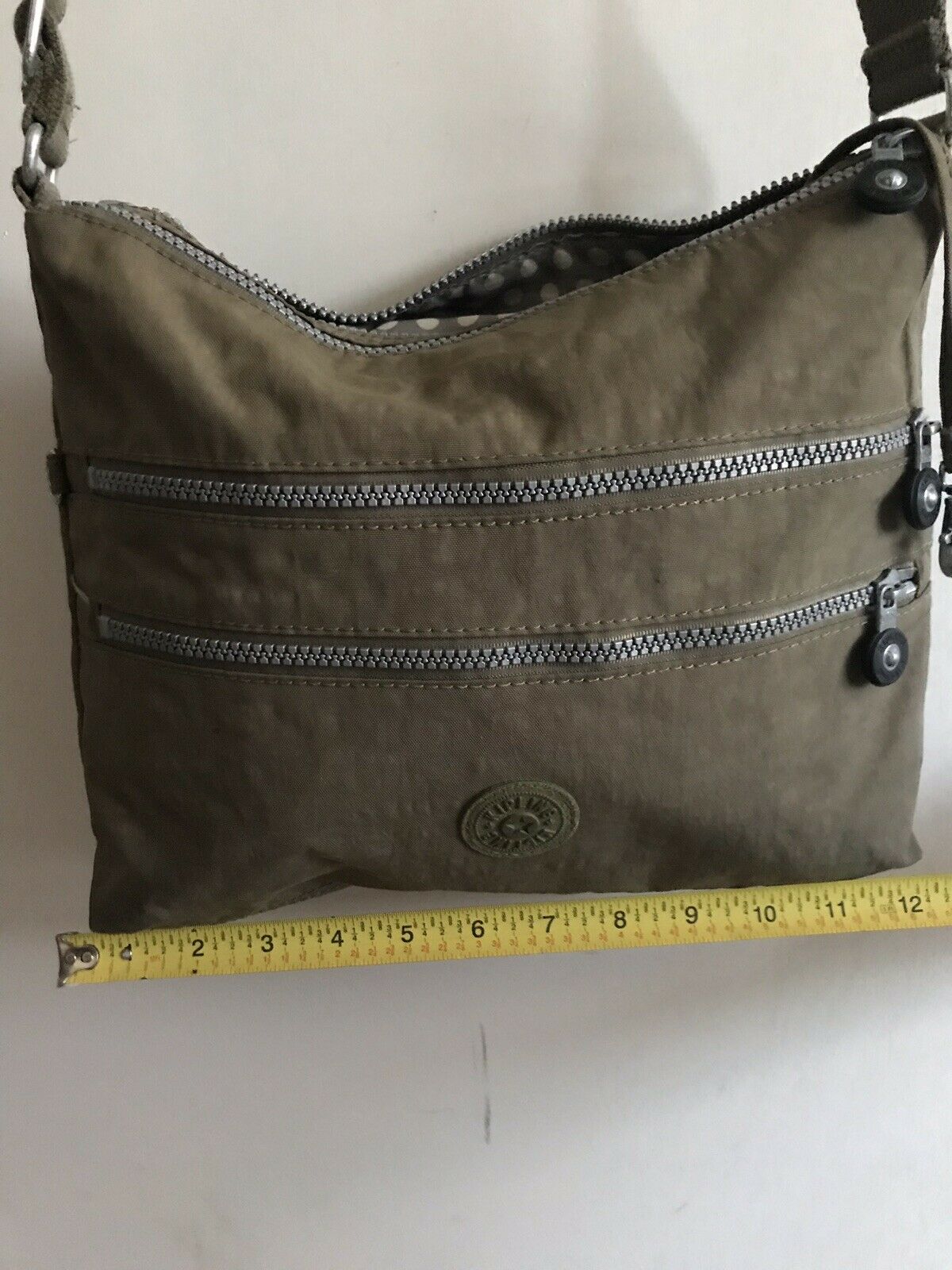 KIPLING Medium Khaki Nylon Crossbody Bag