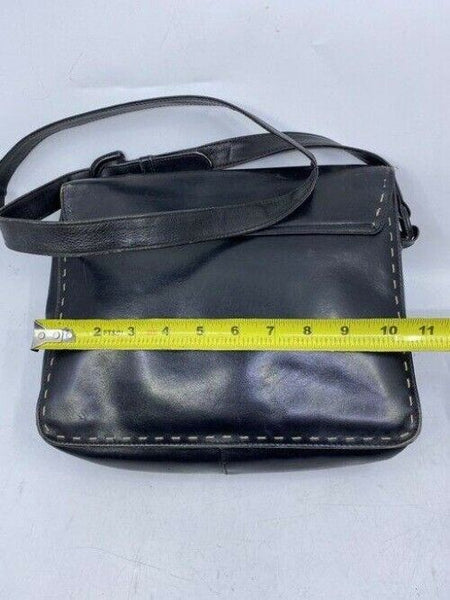 prada vintage black leather cross body bag