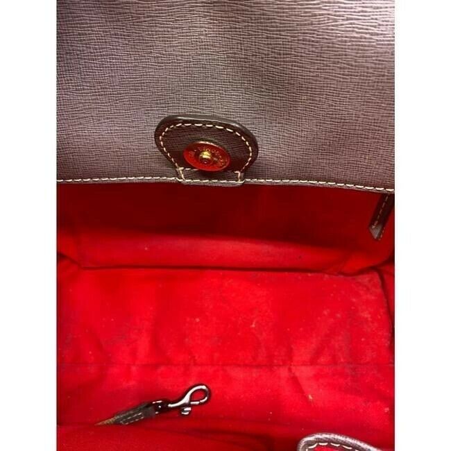 dooney and bourke large handbag w strap purple saffiano leather cross body bag