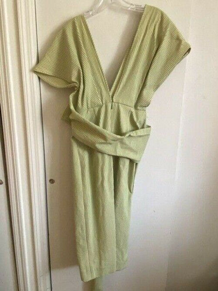Lela Rose Olive Green Symmetrical Small Short Casual Dress