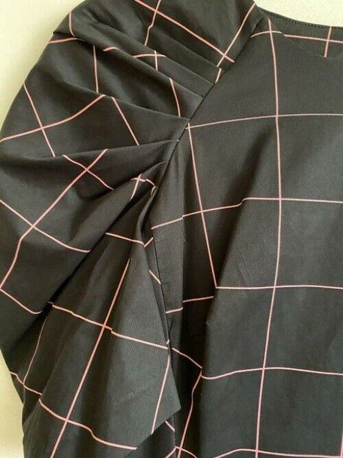 milly black pink new printed msrp short casual dress