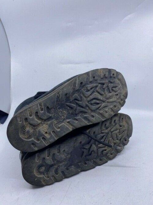 Ugg Australia Black Rugged Lace Up Bootsbooties Size Us