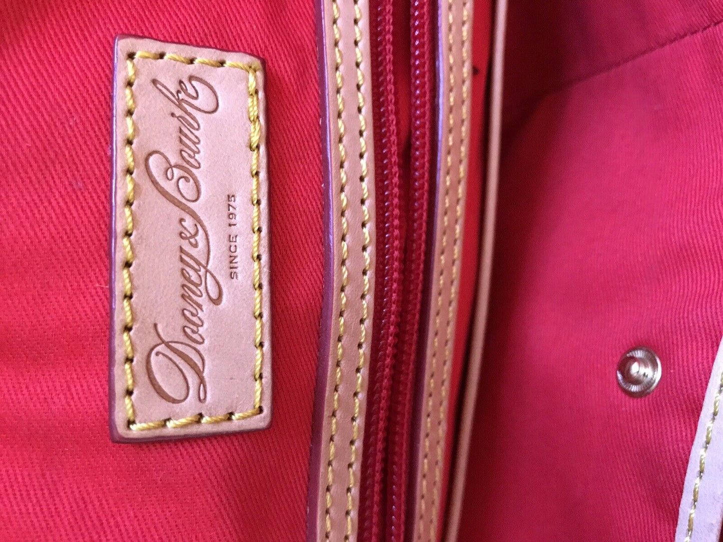 DOONEY & BOURKE XL Pink Snake Print Leather  tote