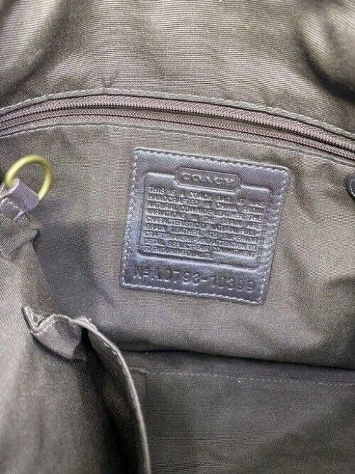 coach brown leather cross body bag