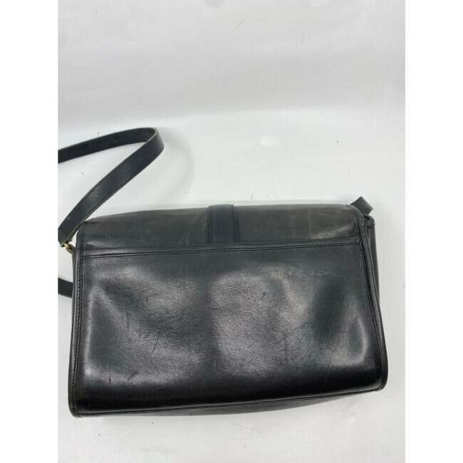 COACH Vintage Black Leather Crossbody Bag