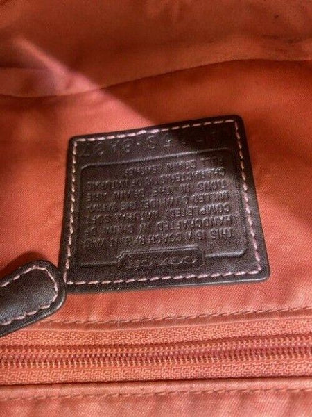 coach small handbag brown leather tote