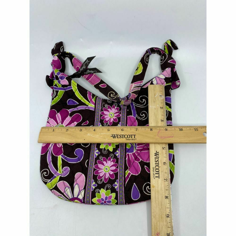 Vera Bradley Pink Black Green Floral Cosmetic Bag