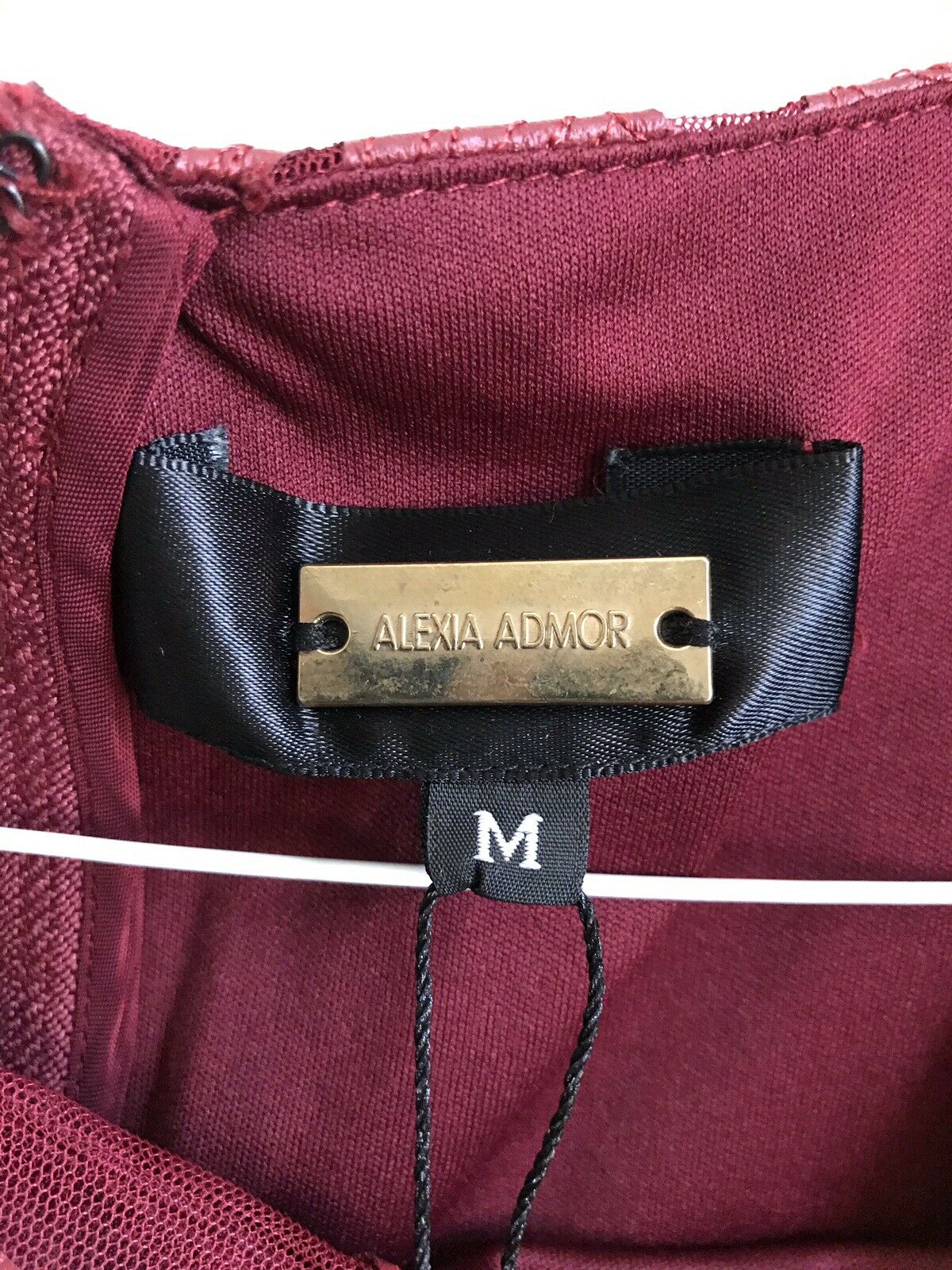 NWT Alexia Admor Burgundy Dress Medium