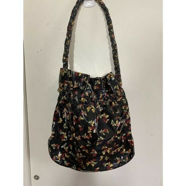 BOTTEGA VENETA Laminated Butterfly Bucket Multicolor Tote Bag