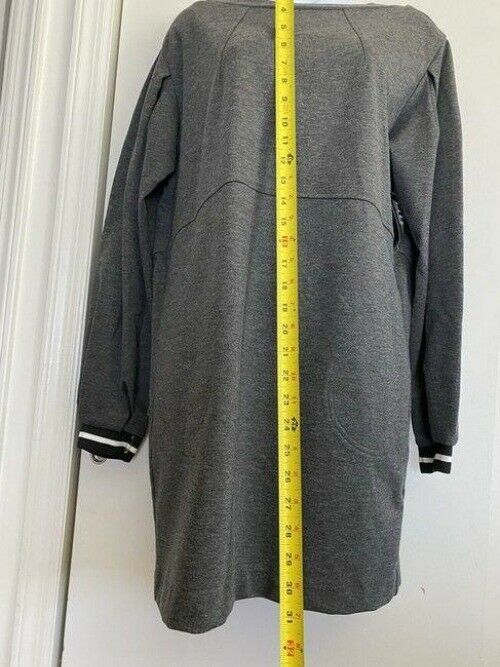 nicole miller grey new sweater small short casual dress