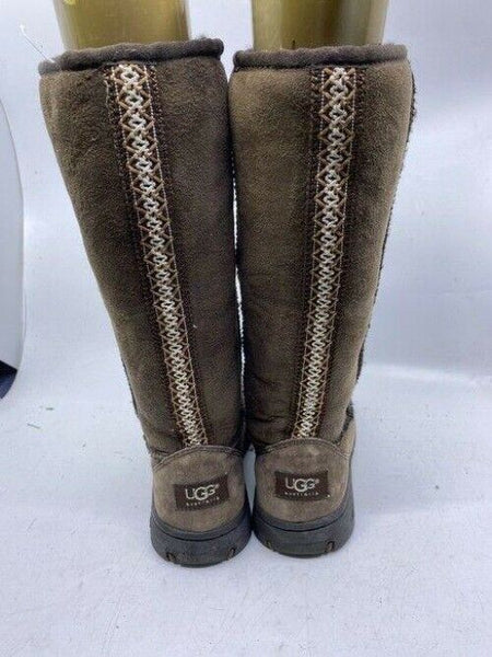 Ugg Australia Brown Heavy Soles Tall Classic Bootsbooties Size Us